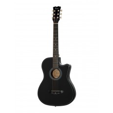 Акустическая гитара, черная, с вырезом, Foix