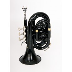 Труба компактная, Bb-key, лакированная, цвет - черный. Conductor