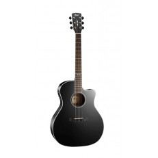 Grand Regal Series Электро-акустическая гитара, с вырезом, черная, Cort