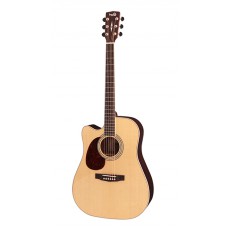 MR Series Электро-акустическая гитара леворукая, с вырезом, цвет натуральный, Cort