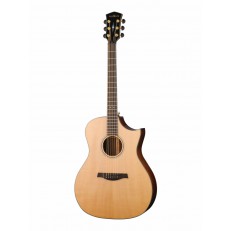 Электро-акустическая гитара, цвет натуральный, с чехлом, Parkwood