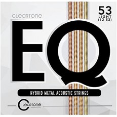 EQ Hybrid Metal Комплект струн для акустической гитары, с покрытием, 12-53, Cleartone