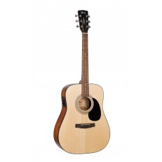 Standard Series Электро-акустическая гитара, цвет натуральный, с чехлом, Cort