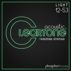 Phosphor Bronze Комплект струн для акустической гитары, ф.бронза, с покрытием, 12-53, Cleartone