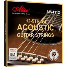 Комплект струн для 12-струнной акустической гитары, бронза 80/20, 12-52, Alice