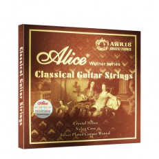 Комплект струн для классической гитары, сильное натяжение, посеребренные, Alice
