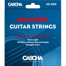 Комплект струн для акустической гитары, фосфорная бронза, 11-50, Cascha
