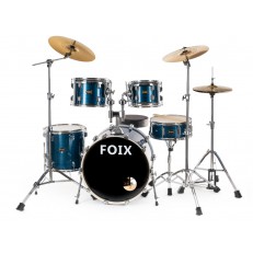 Барабанная установка, синяя, Foix
