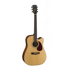 MR Series Электро-акустическая гитара, с вырезом, цвет натуральный матовый, Cort