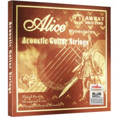 Комплект струн для акустической гитары, фосфорная бронза, 12-53, Alice