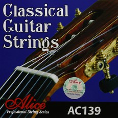 Комплект струн для классической гитары, норм.натяжение, посеребренные, Alice