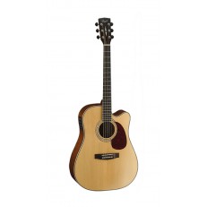 MR Series Электро-акустическая гитара, с вырезом, цвет натуральный глянцевый, Cort