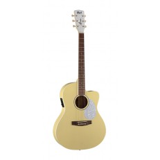 Jade Series Электро-акустическая гитара, желтая, Cort