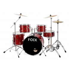 Барабанная установка, красная, Foix