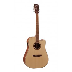 Standard Series Электро-акустическая гитара, с вырезом, натуральный, Cort