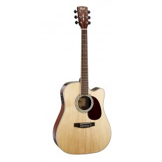 MR Series Электро-акустическая гитара, с вырезом, цвет натуральный, Cort