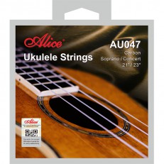 Комплект струн для укулеле сопрано/концерт, карбон, Alice
