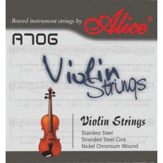 Комплект струн для скрипки [12] сталь/никель, Alice