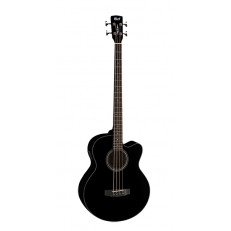 Acoustic Bass Series Электро-акустическая бас-гитара, с вырезом, черная, Cort